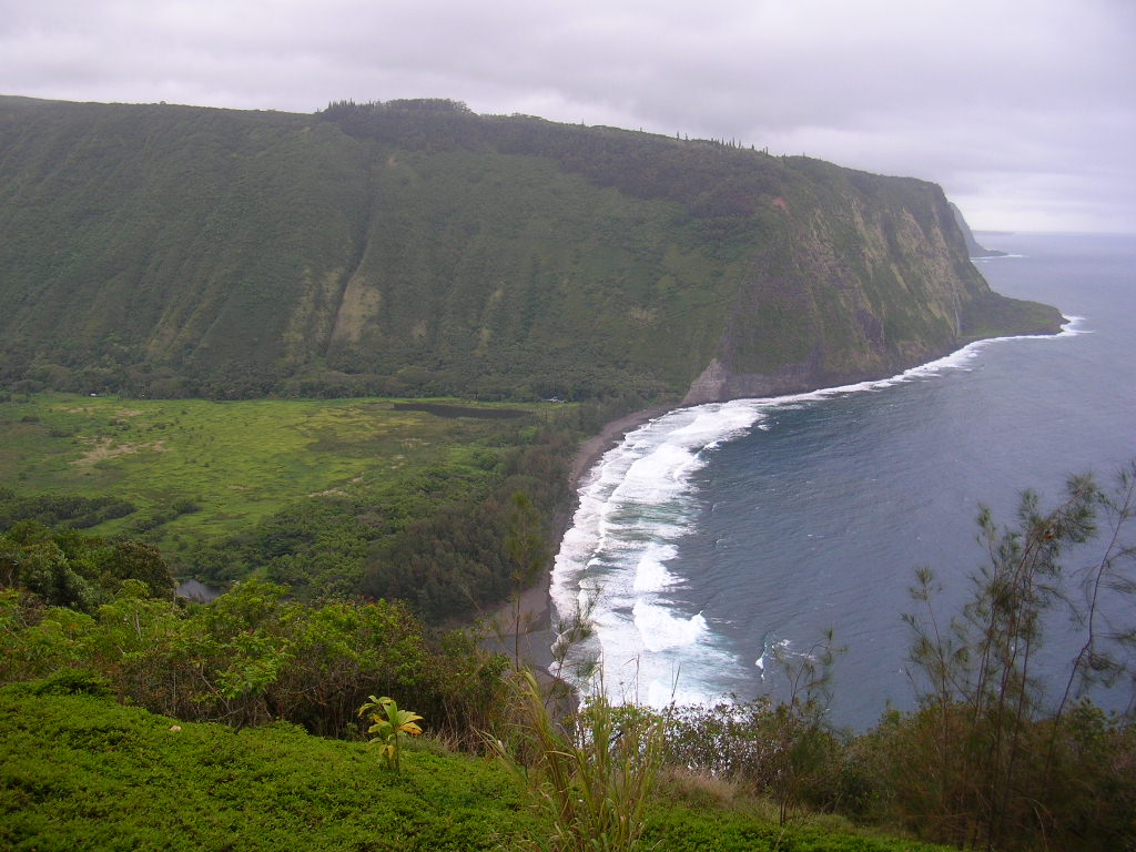 ハワイ島　ワイピオ渓谷